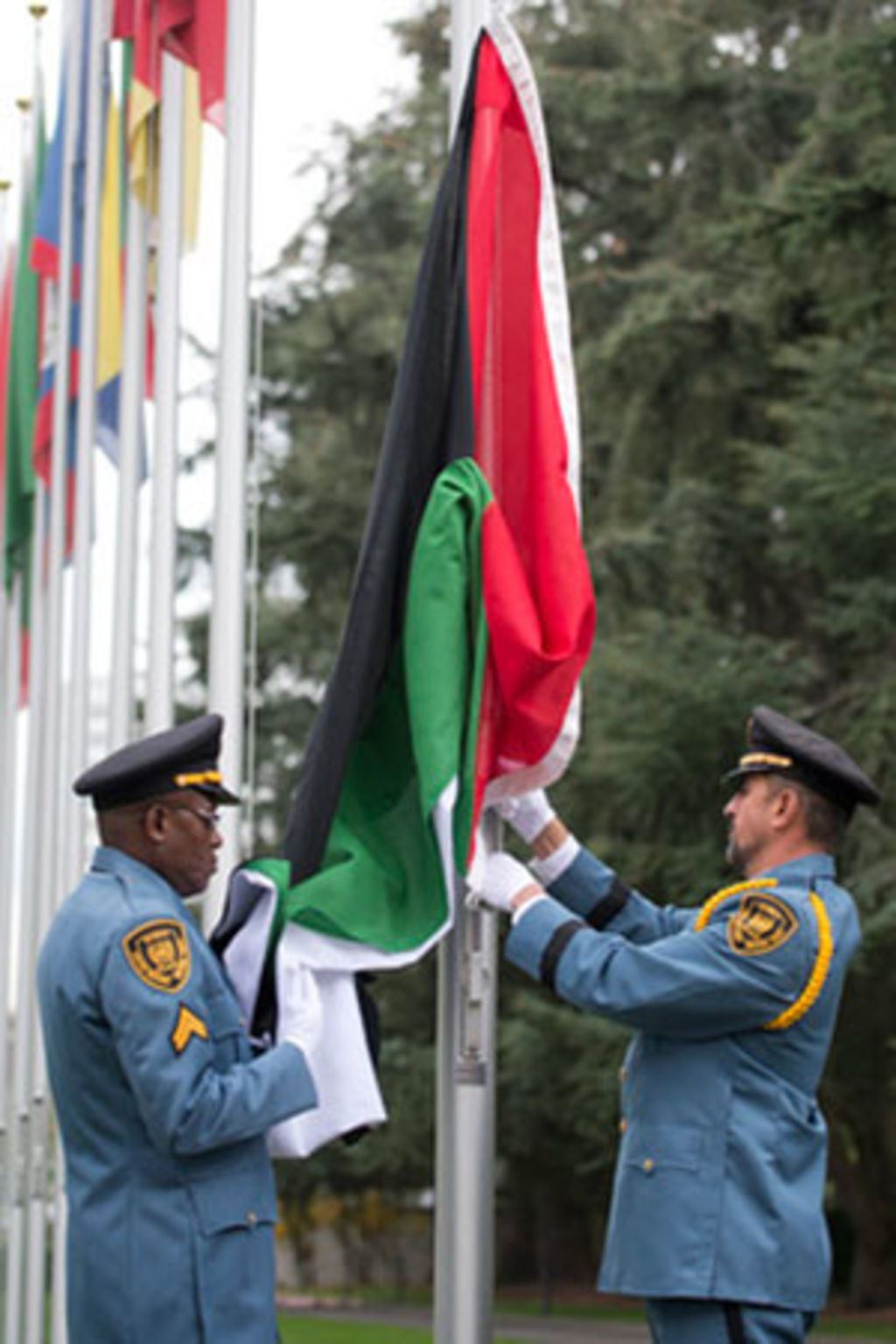 Hoy 136 países reconocen el Estado de Palestina y su bandera ondea en las Naciones Unidas junto a la de los Estados Miembros. (ONU)