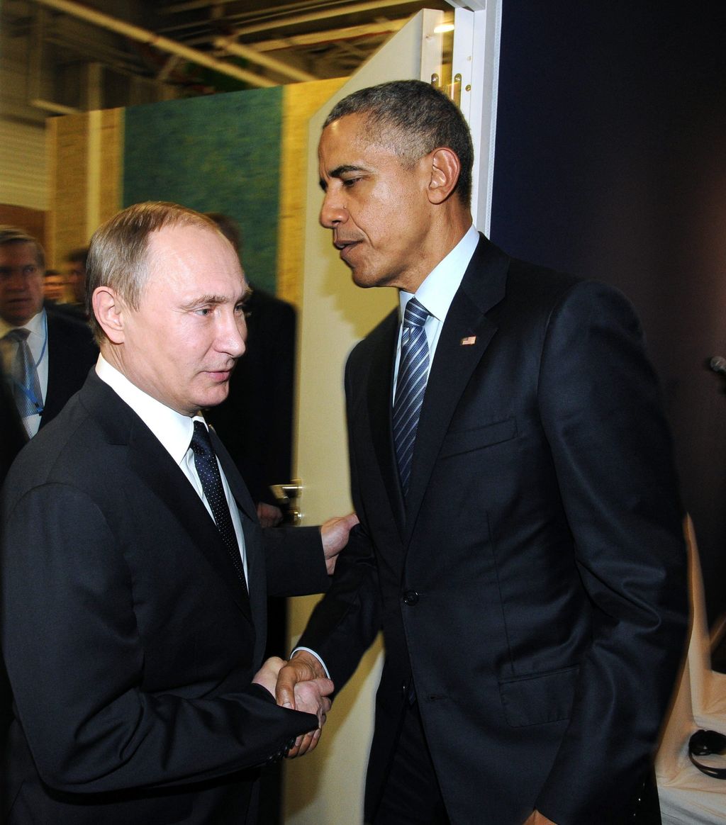 Putin y Obama sostuvieron hoy un encuentro en París. (EFE) 