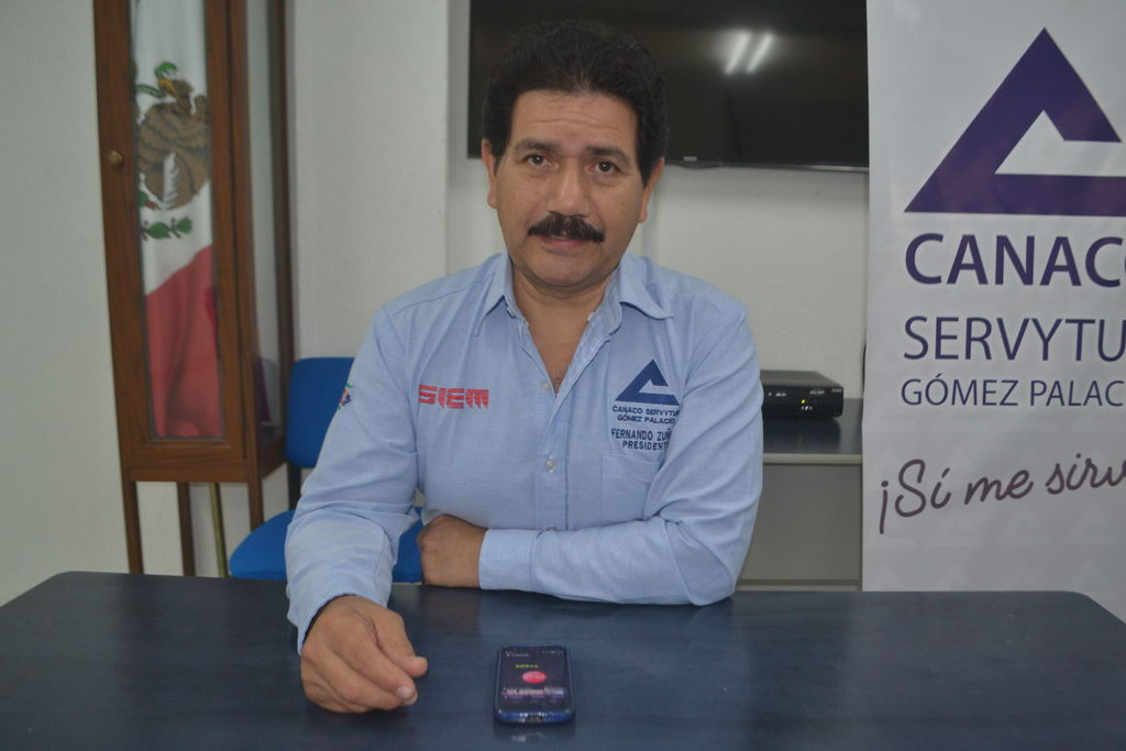 Fernando Zúñiga Hernández, presidente de la CANACO en esta ciudad, comentó que el apoyo de las autoridades y corporaciones de seguridad ha sido fundamental para brindar certeza a la ciudadanía. (ARCHIVO)