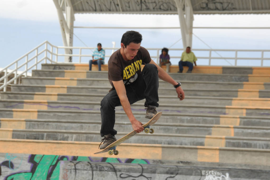 Skate. Tiene una inversión de 3.2 millones de pesos con la terminación de la plataforma. (ARCHIVO)
