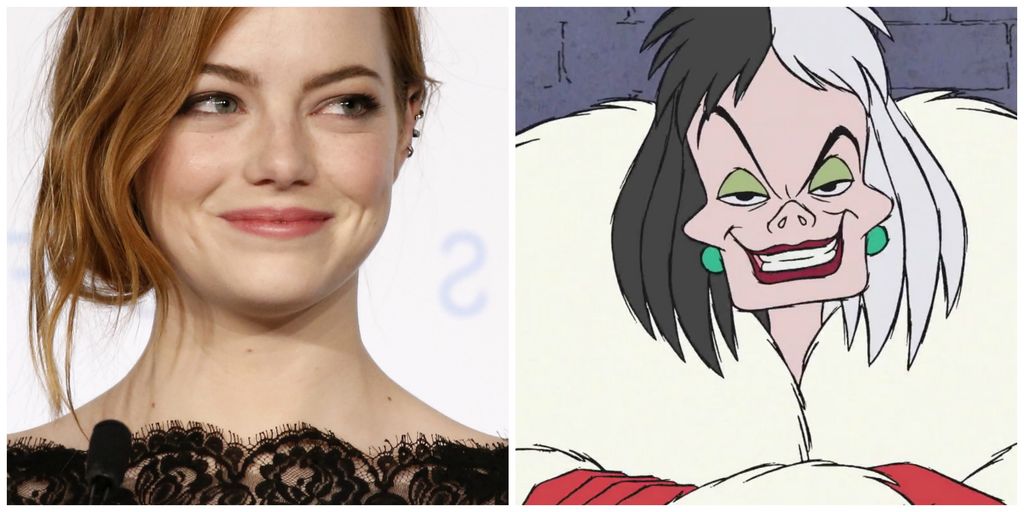 Emma Stone sería la encargada de dar vida a Cruella de Vil en su propia película. (ESPECIAL)