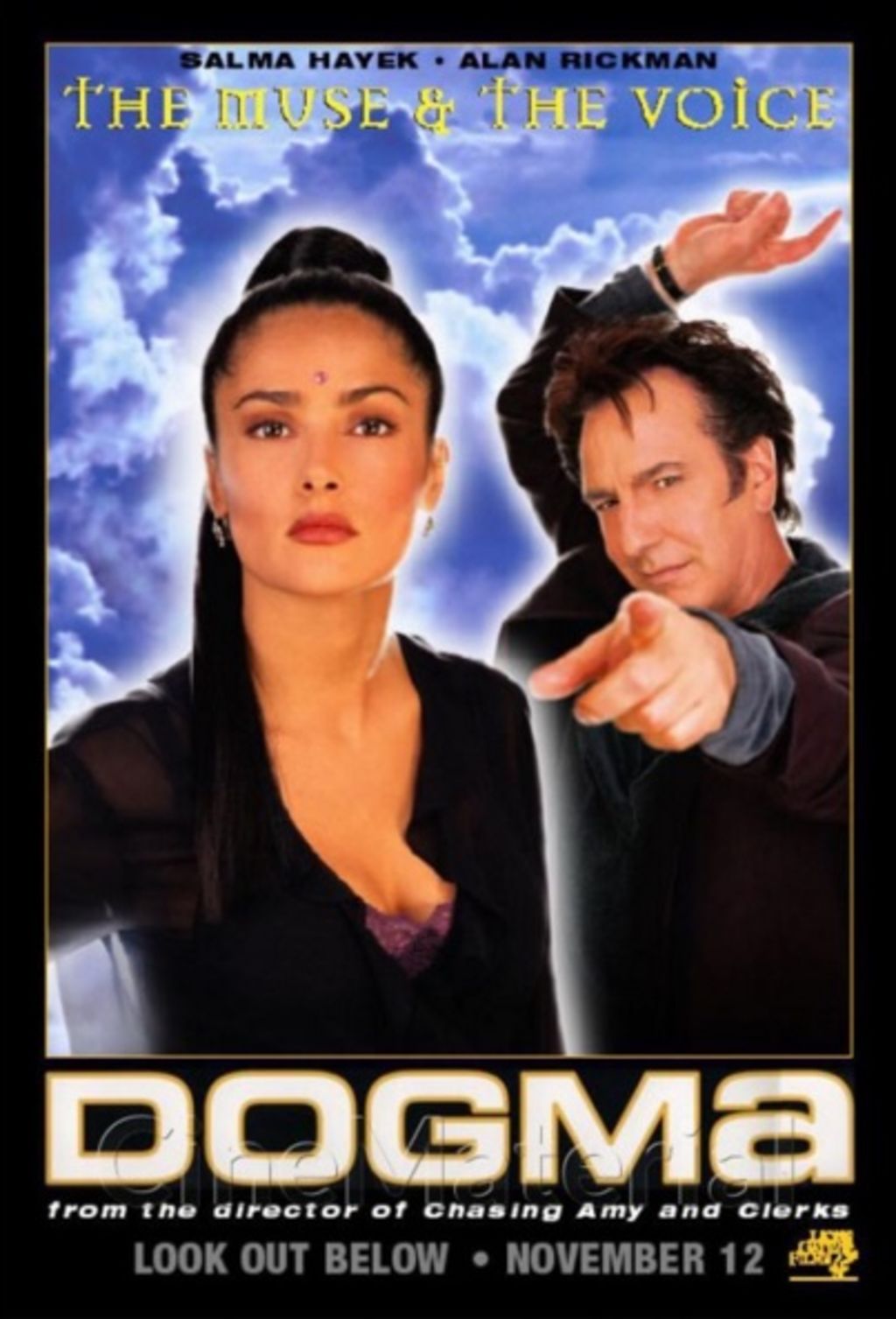 Salma Hayek se sumó a los lamentos por la partida de Rickman, con quien compartió el set en la cinta Dogma, del director de culto Kevin Smith, en 1999. (INSTAGRAM) 

