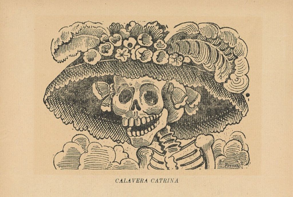 Originalmente, la calavera no está vestida, únicamente utiliza un sombrero, lo que se ha interpretado como una crítica a la pobreza en que vivían los mexicanos. (INTERNET)