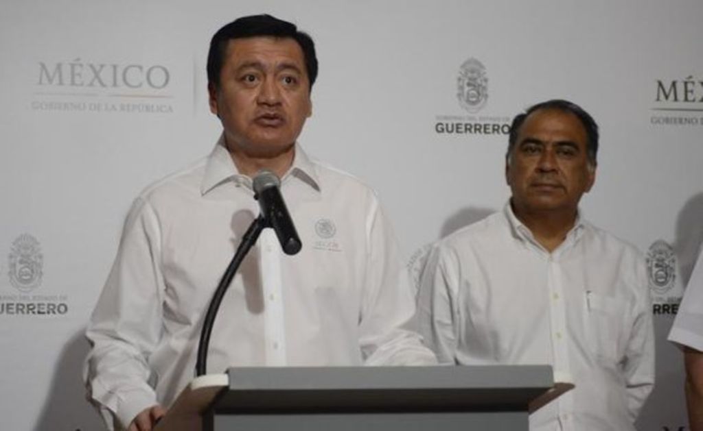 Durante una reunión entre autoridades federales y del gobierno del estado, el secretario de Gobernación, Miguel Ángel Osorio Chong, hizo el anuncio. (EL UNIVERSAL)