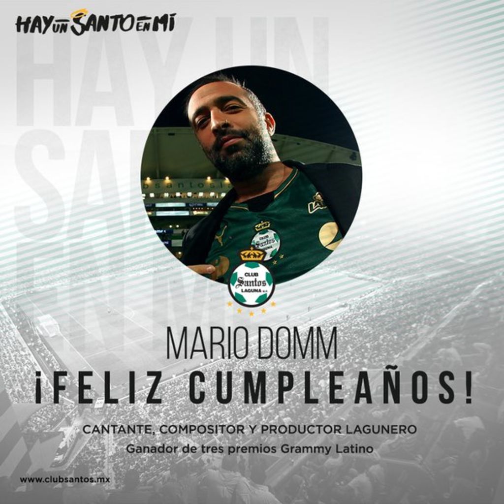 El mexicano Mario Alberto Domínguez Zarzar, mejor conocido como Mario Domm, celebra este 22 de enero su cumpleaños número 39. (TWITTER) 