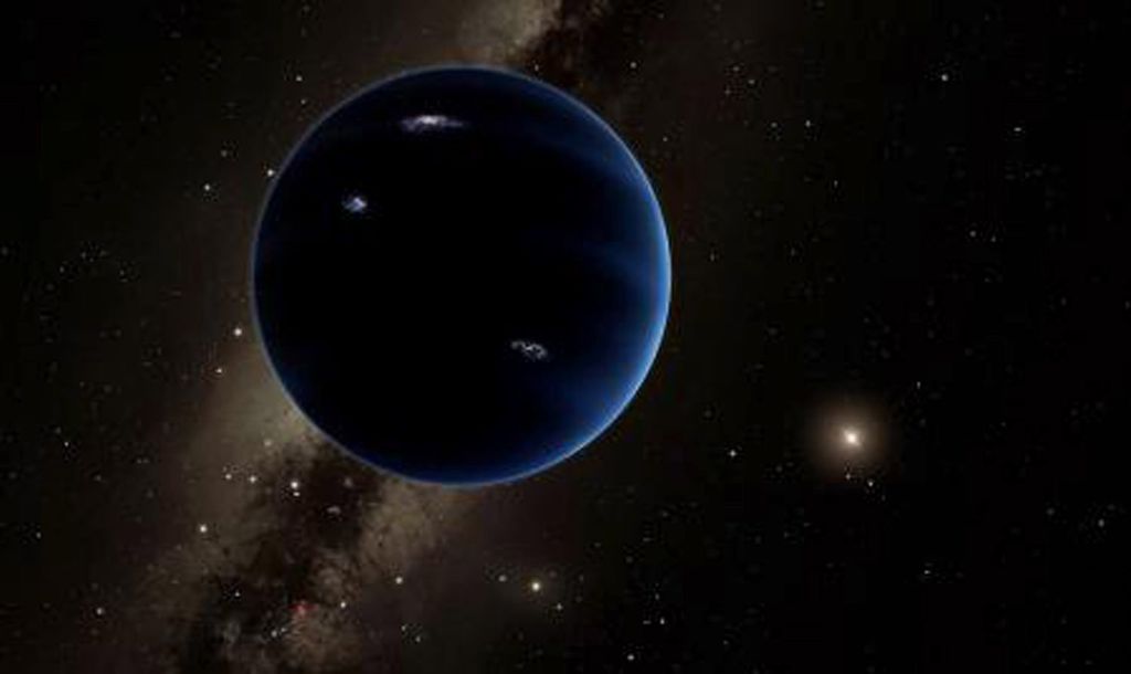 Oculto tras la órbita de Plutón, el llamado 'Planeta Nueve' tiene una masa que al menos quintuplica la de la Tierra y podría llegar a multiplicarla por diez. (EFE)