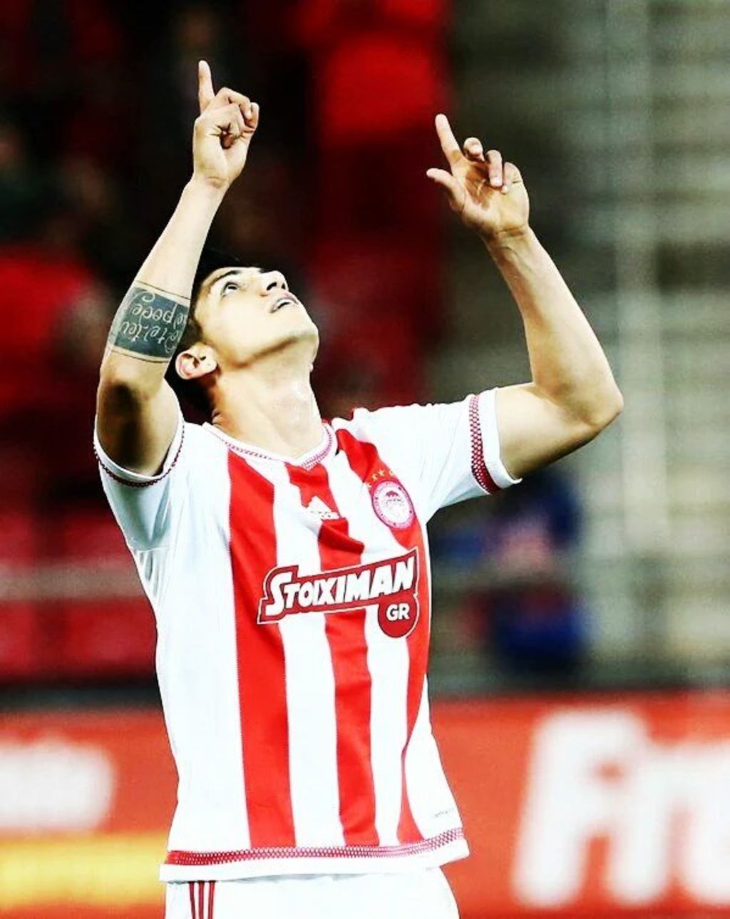 Pulido anotó su primer gol en la Súper Liga de Grecia como jugador del Olympiacos. (TWITTER)