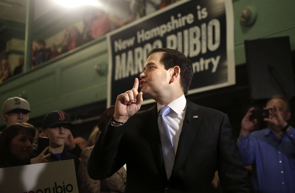 Desbanca a Trump. El precandidato republicano Marco Rubio fue la gran sorpresa en Iowa. (EFE)