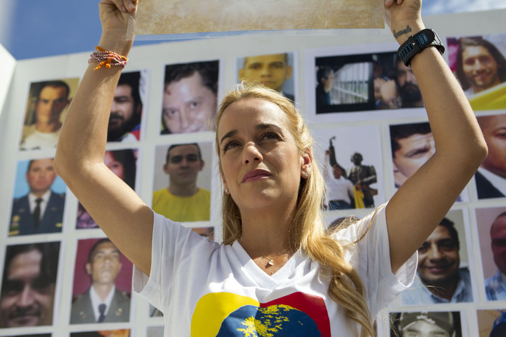 Tintori se encuentra en este país para pedir la excarcelación de los presos políticos en el país Sudamericano. (ARCHIVO) 