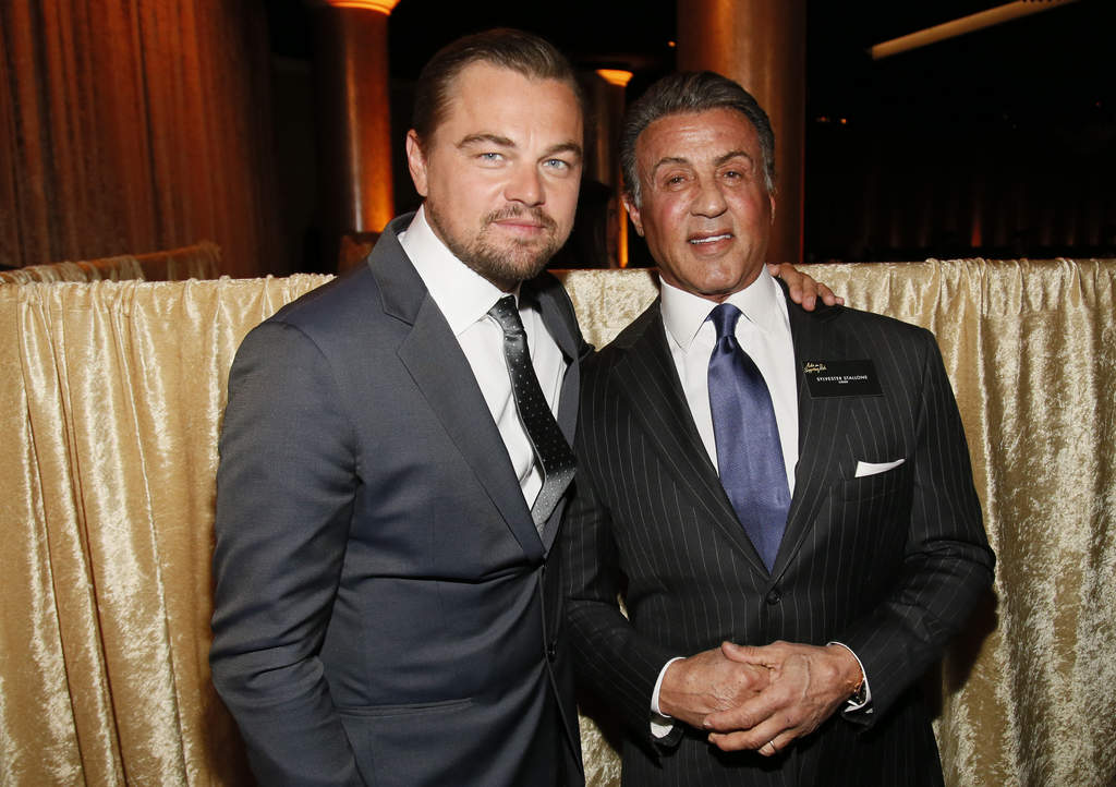 Leonardo DiCaprio y Sylvester Stallone.