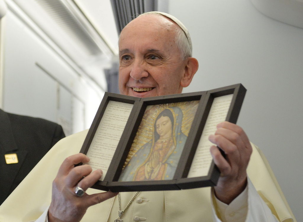 El pontífice pidió a la Virgen María por su viaje a México. (ARCHIVO)