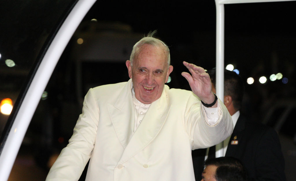 El pontífice descansará esta noche en las instalaciones de la representación diplomática de El Vaticano en México. (EFE)