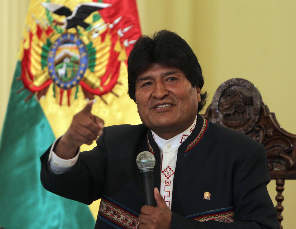 Reelección. El presidente de Bolivia Evo Morales, reconoció los resultados que se dieron a conocer en las urnas.
