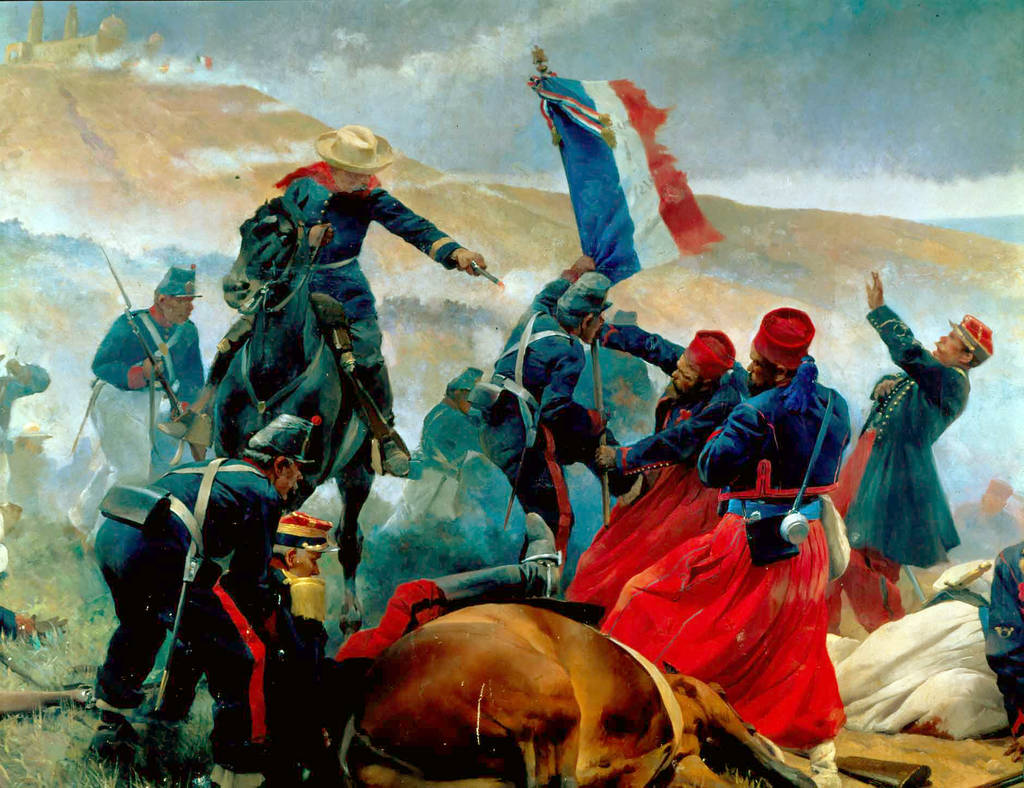 Combatientes. Zuavos, es el nombre que se le dio a ciertos regimientos de infantería en el ejército francés en la década de 1830.