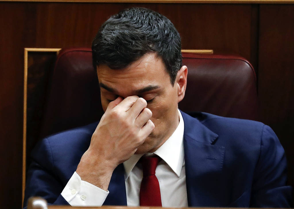 Sin gobierno. El congreso español rechazó en su mayoría la propuesta de Pedro Sánchez para conducir gobierno español.