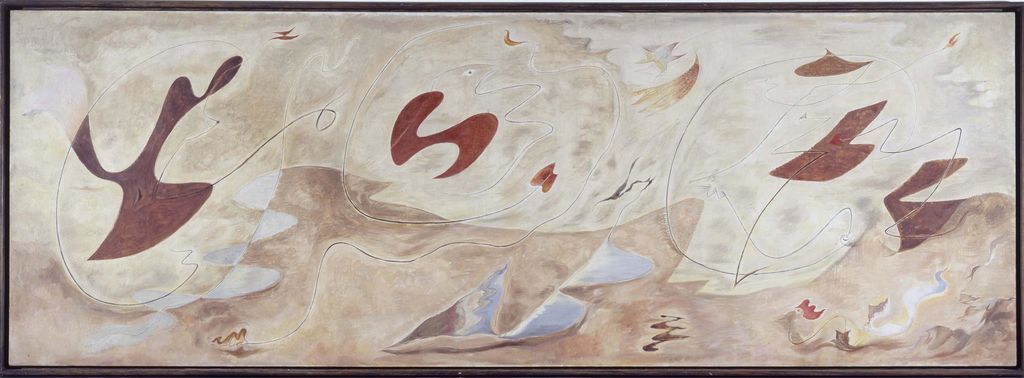 Al momento de realizarse esta obra, se dio la ruptura del artista con su primera esposa, Odette Cabalé, lo que incluso pudo dar título a la pintura. (MUSEO REINA SOFÍA)