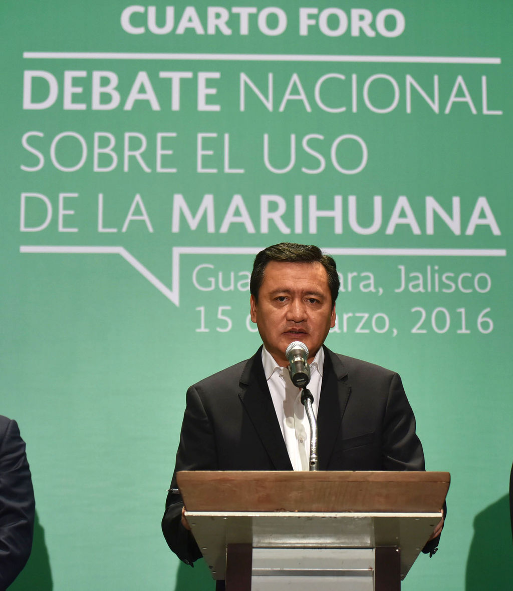 Propuesta. Miguel Ángel Osorio Chong espera que el debate de la marihuana sea de gran beneficio.