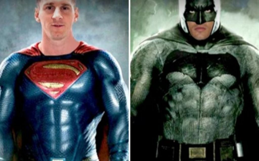Con motivo del estreno de Batman vs. Superman se creó una parodia en la web con los futbolistas. (ESPECIAL)