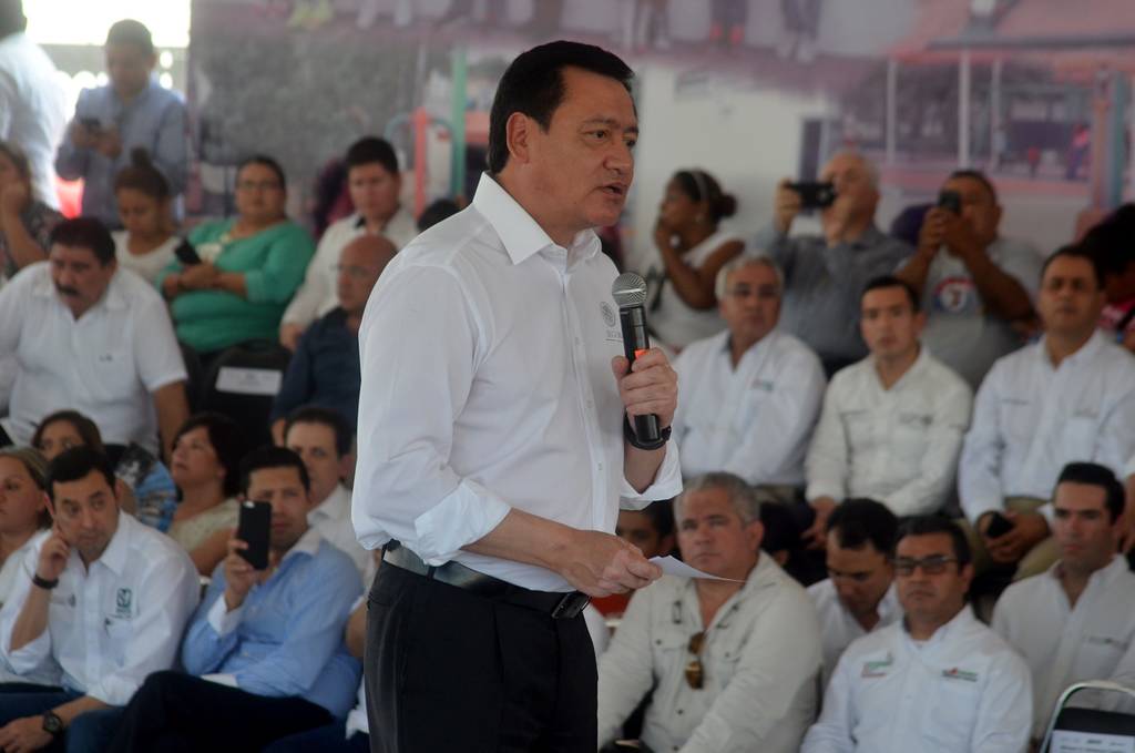Batalla. Osorio Chong apuntó que en el tema de la prevención de delincuencia se han invertido más de 400 millones de pesos.