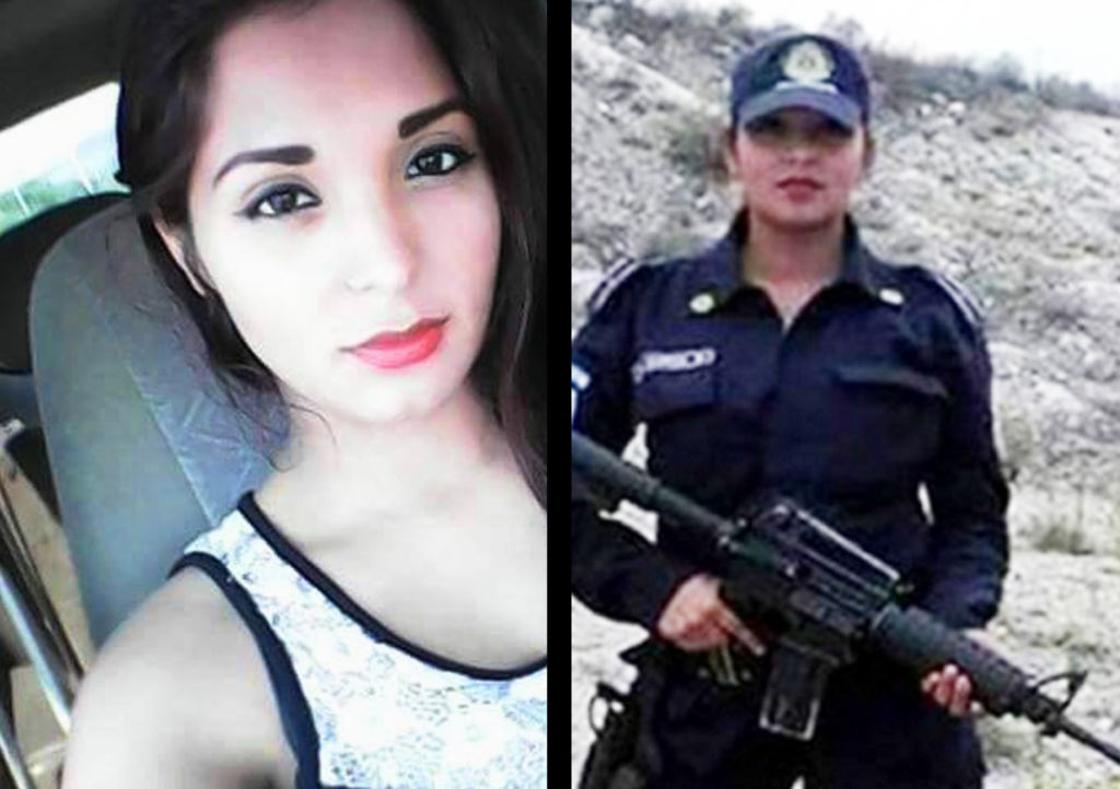 A través de redes sociales circuló una foto de la agente mostrando su busto en el interior de una patrulla. (ESPECIAL)