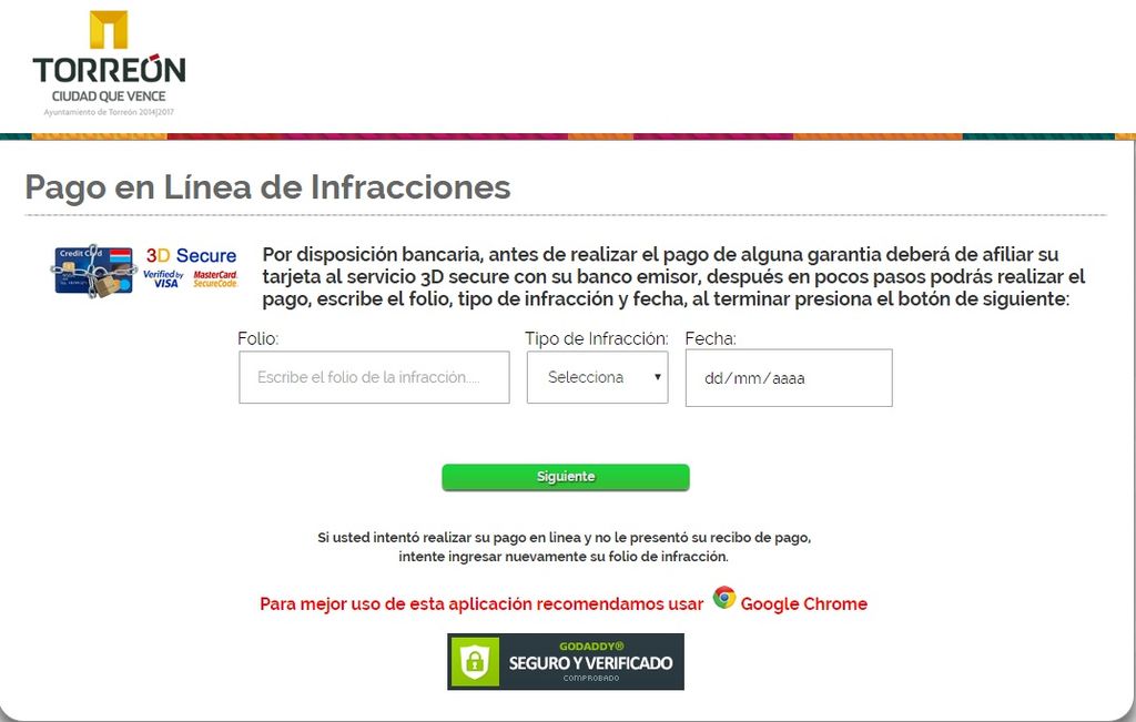 La manera de hacer el pago es en la dirección electrónica www.torreon.gob.mx. (ESPECIAL)