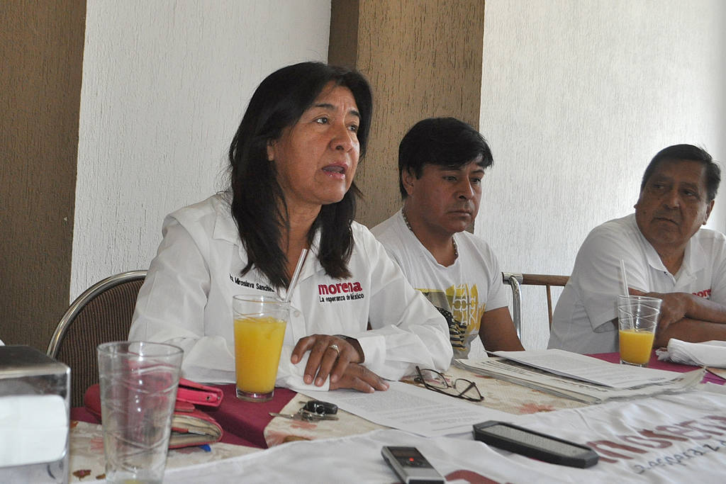 Acuerdos. Representantes de Morena expresaron su rechazo al enlace nacional. (FABIOLA P. CANEDO)