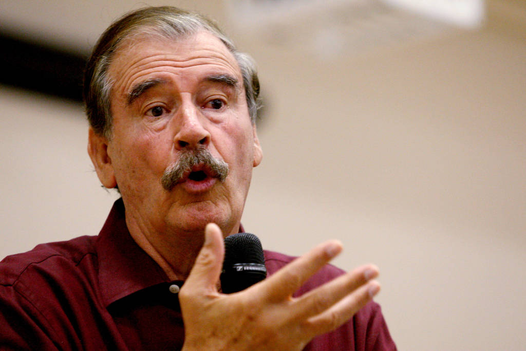 Con miedo. El expresidente Vicente Fox dijo que México está preocupado por la candidatura de Trump.