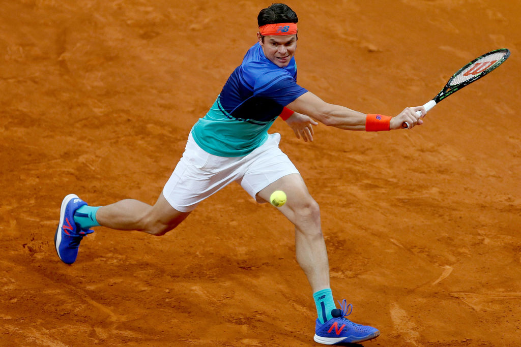 Milos Raonic se enfrentará a Nole Djokovic en los cuartos de final del Masters de Madrid. 