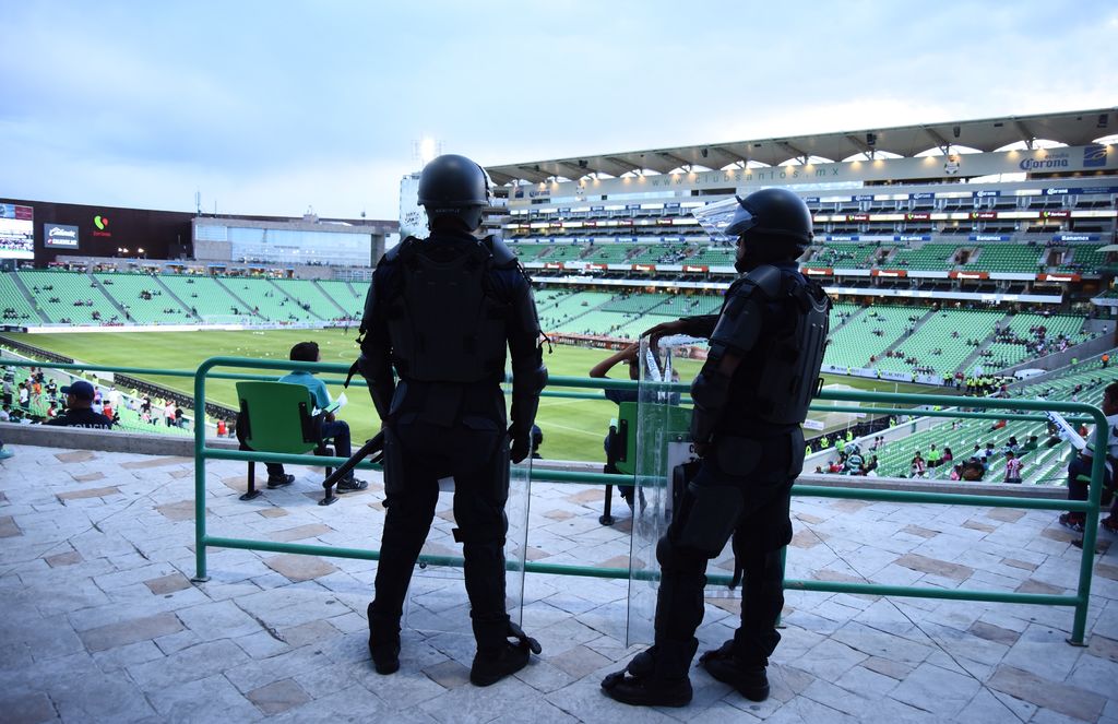 Adelaido Flores comentó que las estrategias de seguridad que reforzaron al interior y exterior del estadio dieron buenos resultados, presentando un saldo blanco. (EL SIGLO DE TORREÓN)

