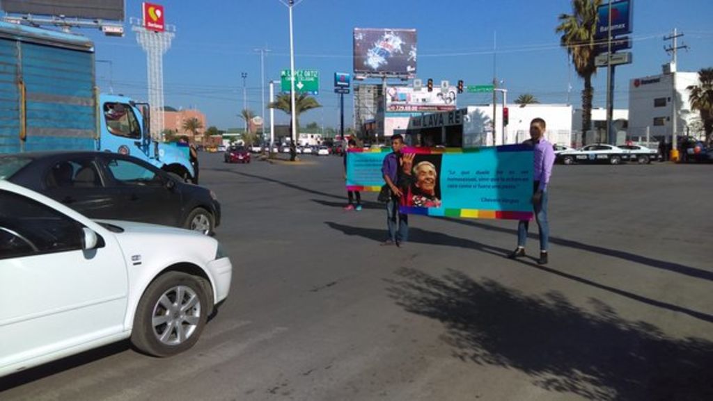 El movimiento que se llevó a cabo en el cruce de la calzada Cuauhtémoc y Diagonal Reforma en Torreón. (EL SIGLO DE TORREÓN) 