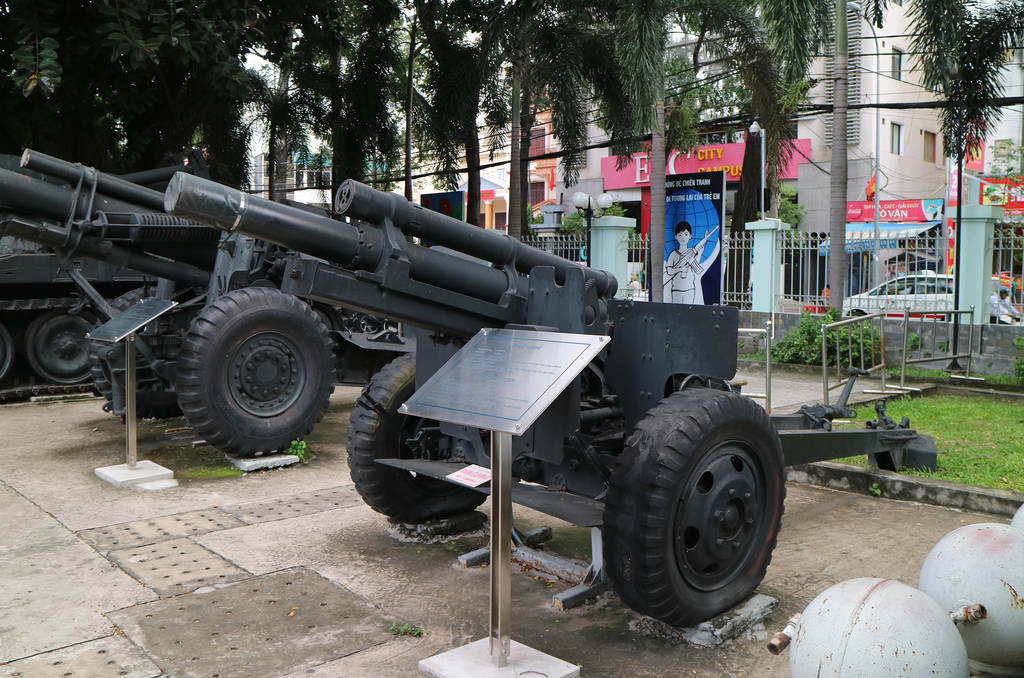 Museo de historia. El Museo de los Vestigios de la Guerra de Vietnam en Ho Chi Minh.