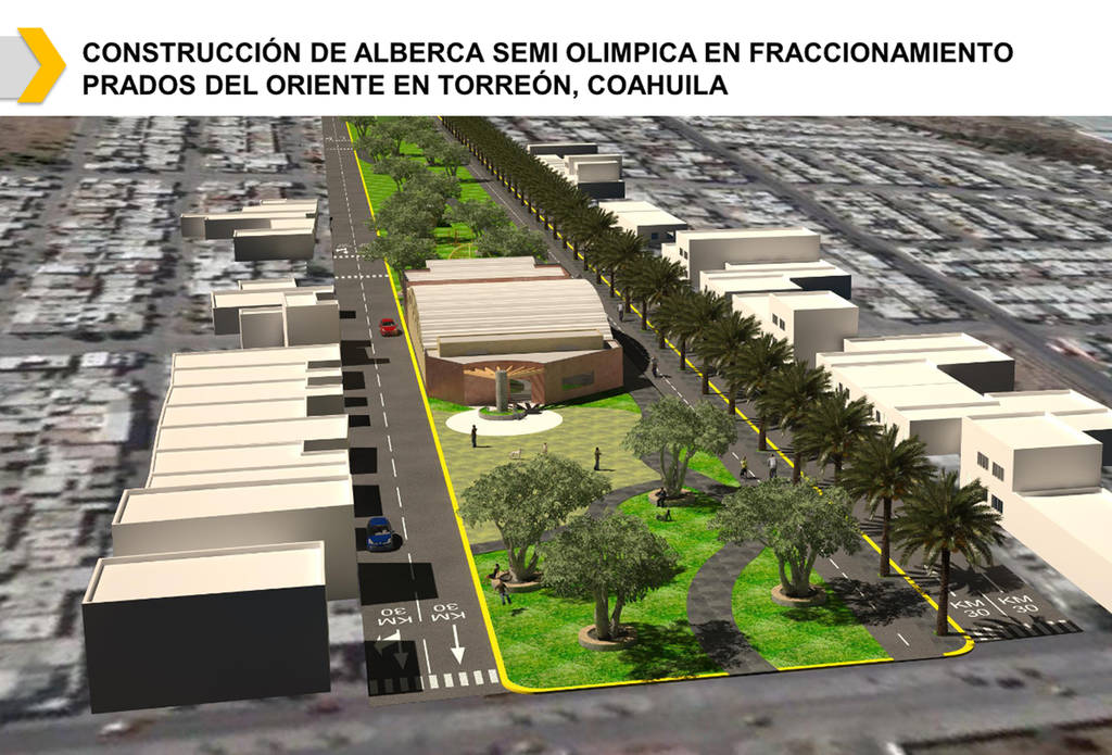 Polígonos. La Línea Verde y el Polideportivo La Paz, tendrán albercas semiolímpicas y gimnasios con recursos del Fortalece 2016. (CORTESÍA)