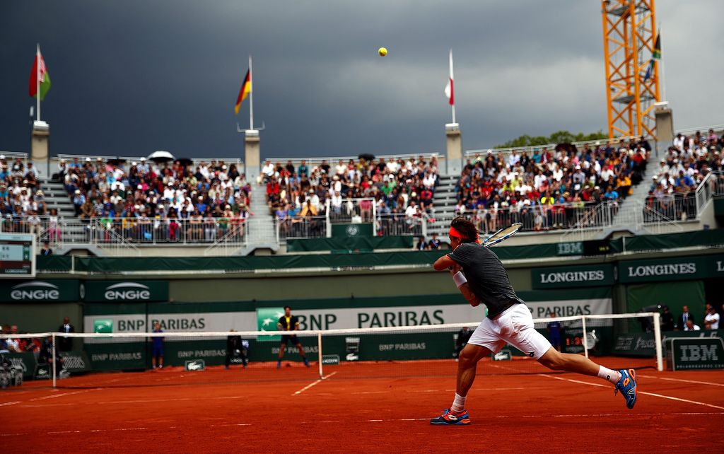 El español, David Ferrer se quejó que los organizadores los obligaran a jugar bajo la lluvia. 
