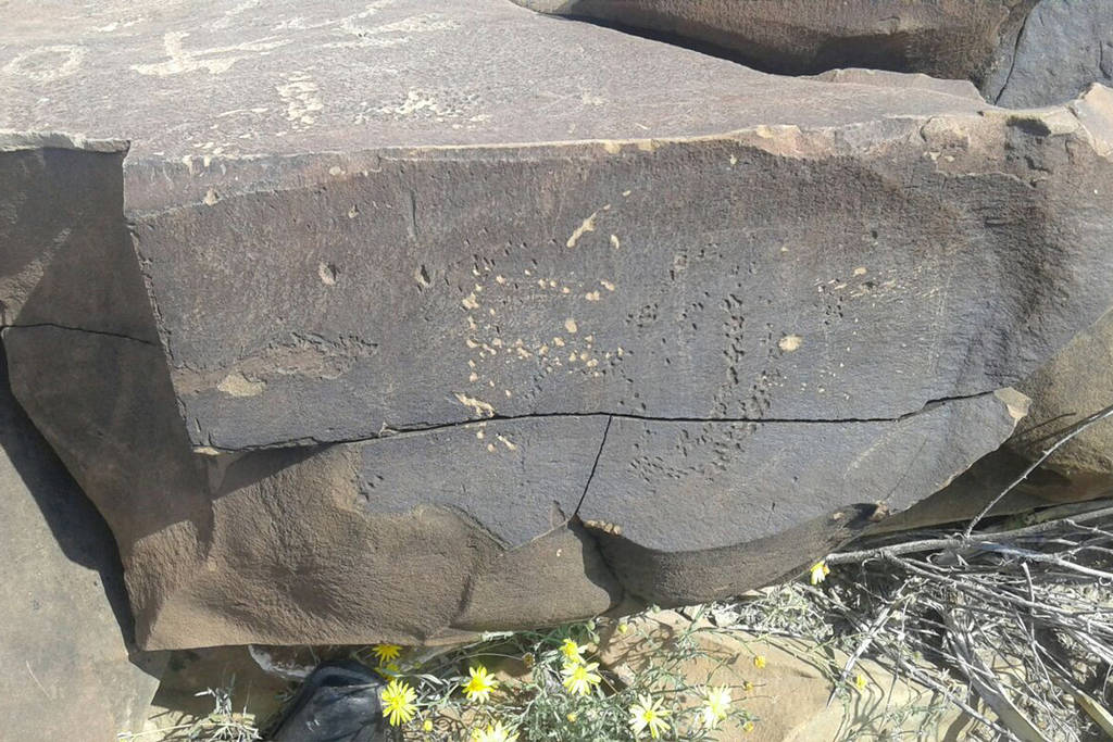 Áreas de valor. Son decenas de piedras talladas las que se pueden observar en el ejido Santa Inés de General Cepeda. (EL SIGLO DE TORREÓN)