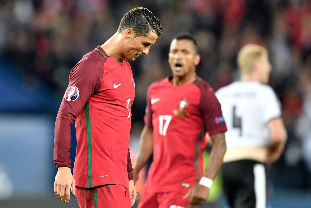 Cristiano Ronaldo falló un penalti en el minuto 79 al enviar el balón al poste derecho del cancerbero húngaro. (AP)