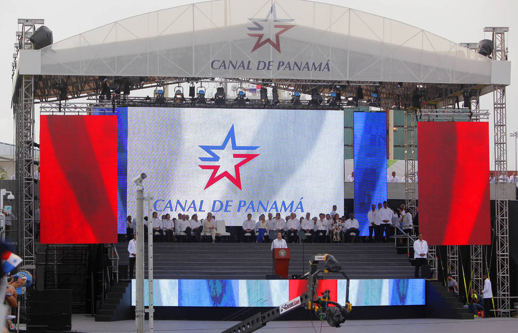 Ampliación. Panamá dejó a un lado el escándalo de los Panamá Pappers e inaugura canal. 