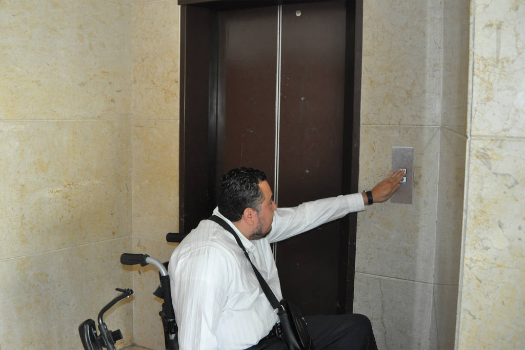 Problema. El único elevador del Palacio de Justicia tiene más de cuatro semanas descompuesto. Es un problema recurrente. (GUADALUPE MIRANDA)
