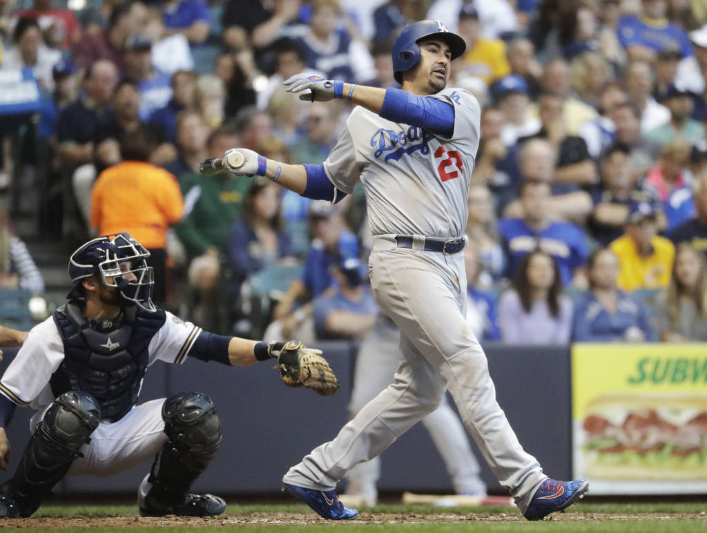 Adrián 'Titán' González le dio la victoria a los Dodgers. (AP)