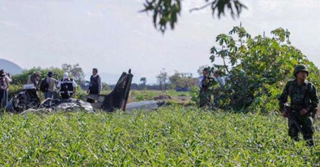 El personal de la 37/a. Zona Militar, destacamentado en Temamatla, Estado de México, localizó el lugar del accidente mientras realizaba reconocimientos terrestres en el área.  (TWITTER)