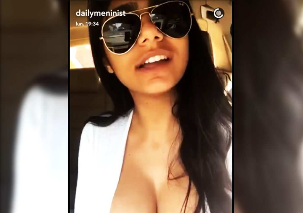 Mia Khalifa publicó varios clips a través de Snapchat con motivo del Día de...