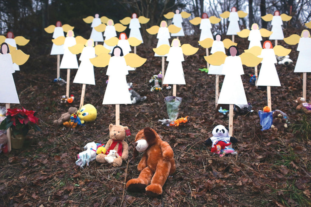 Masacre de la Escuela Elemental Sandy Hook, Oregon (2012). Foto: Spencer Platt/Gettyimages
