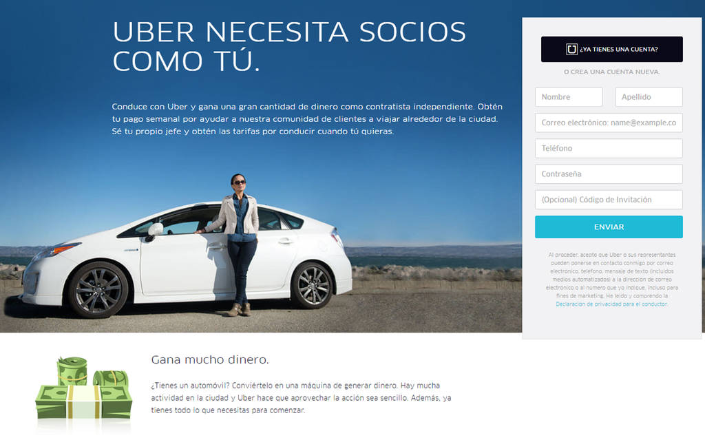 Proyecto. La empresa Uber anunció el inicio de operaciones a partir del dos  de agosto en Torreón.