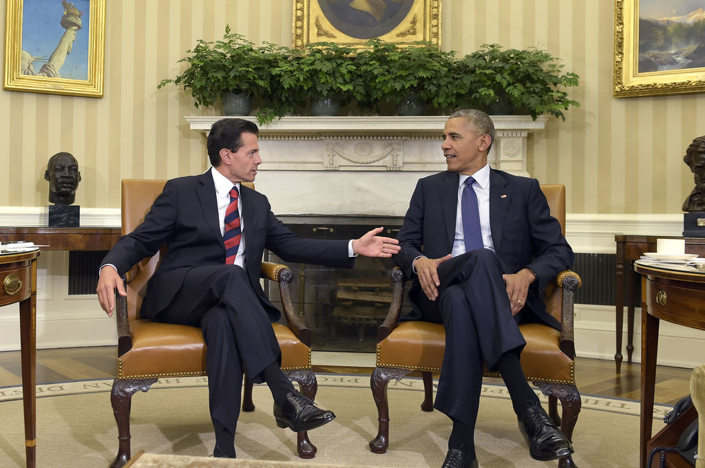 Obama y Peña Nieto tratarán temas relacionados con cambio climático, energía, cooperación regional y asuntos fronterizos. (AP)