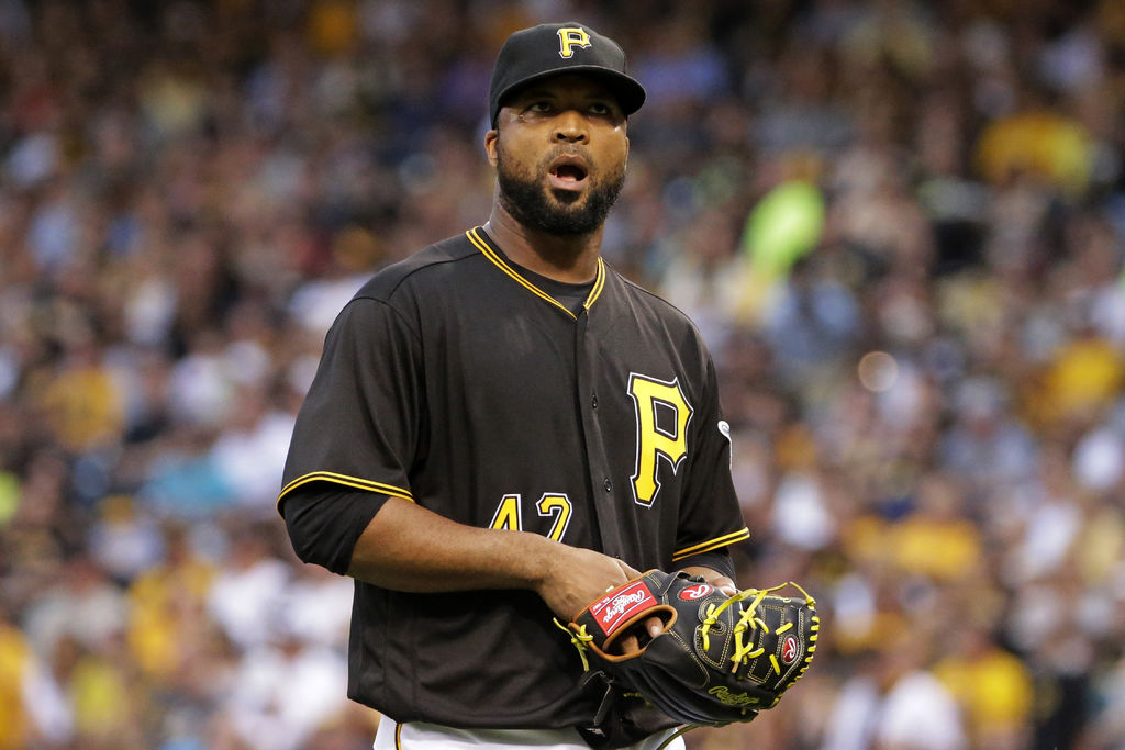 Francisco Liriano llegó en el 2013 a los Piratas de Pittsburgh. Este año fue su peor con los Piratas con 5.46 de efectividad. (AP)