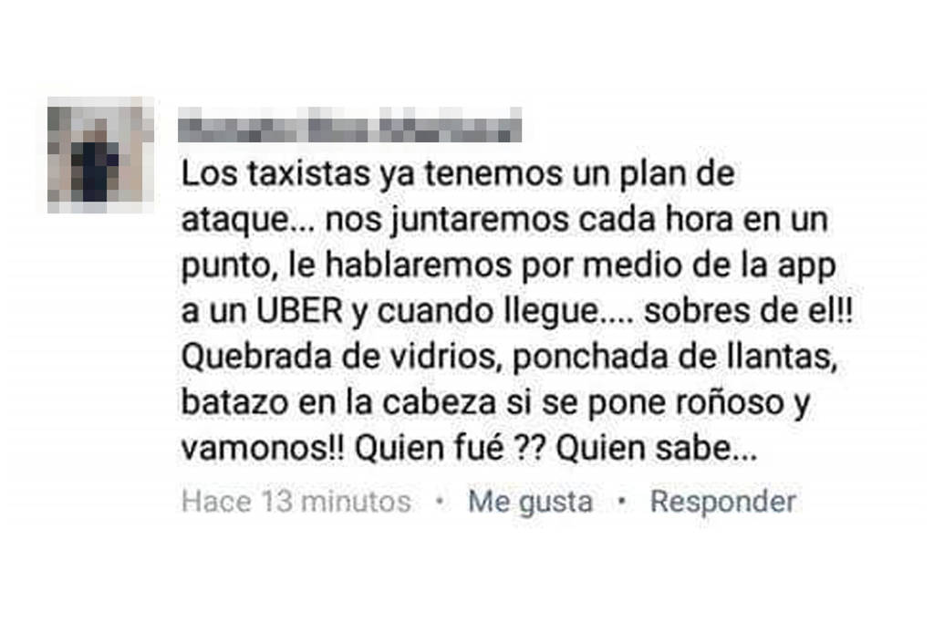 Conflicto. Supuestos taxistas han difundido mensajes amenazantes contra los choferes de Uber en Torreón. (EL SIGLO DE TORREÓN)