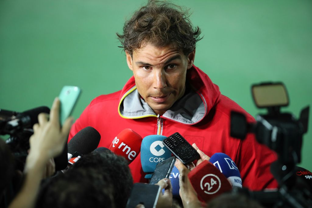 A pesar del estado de su muñeca, Nadal confirmó que participará en las tres competencias. (EFE)