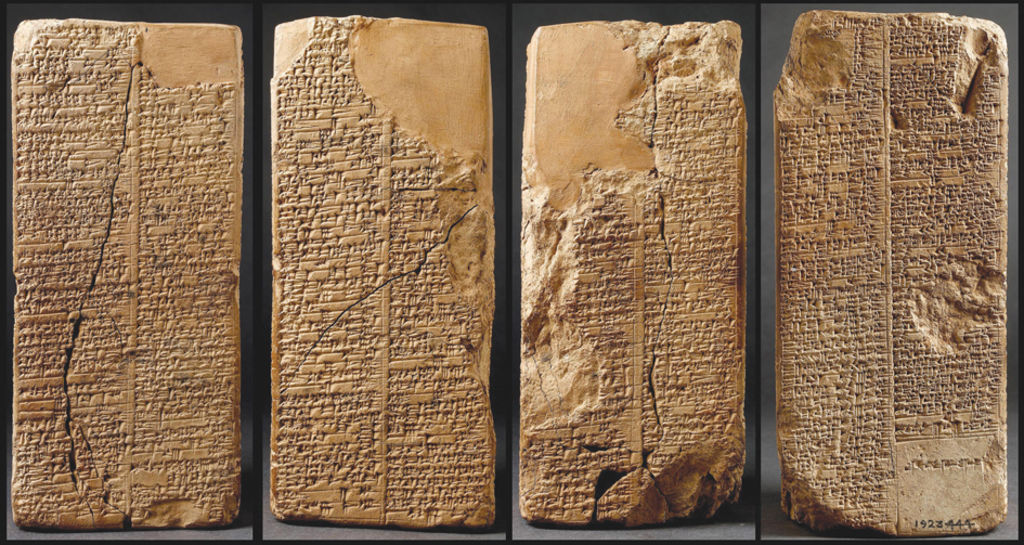Tablillas de El poema de Gilgamesh. Foto:Archivo Siglo Nuevo