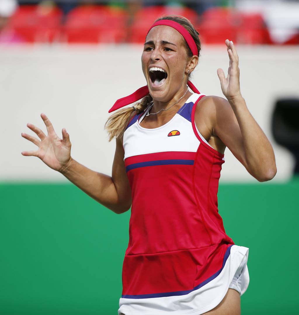 La puertorriqueña Mónica Puig está en plan grande en el torneo olímpico de tenis en Río 2016. (EFE)