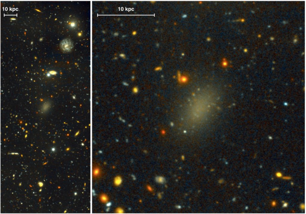 Descubren galaxia conformada casi por completo de materia oscura