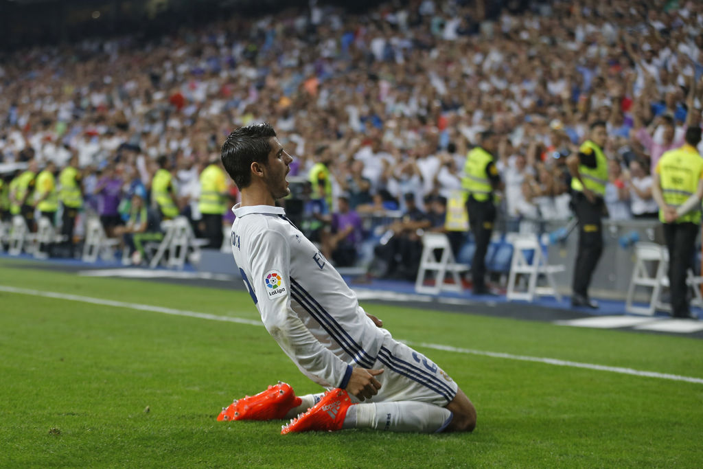 Álvaro Morata marcó el primer gol del Real Madrid. (AP)